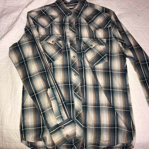 Wrinkle Free Wrangler Pearl Snap Shirt